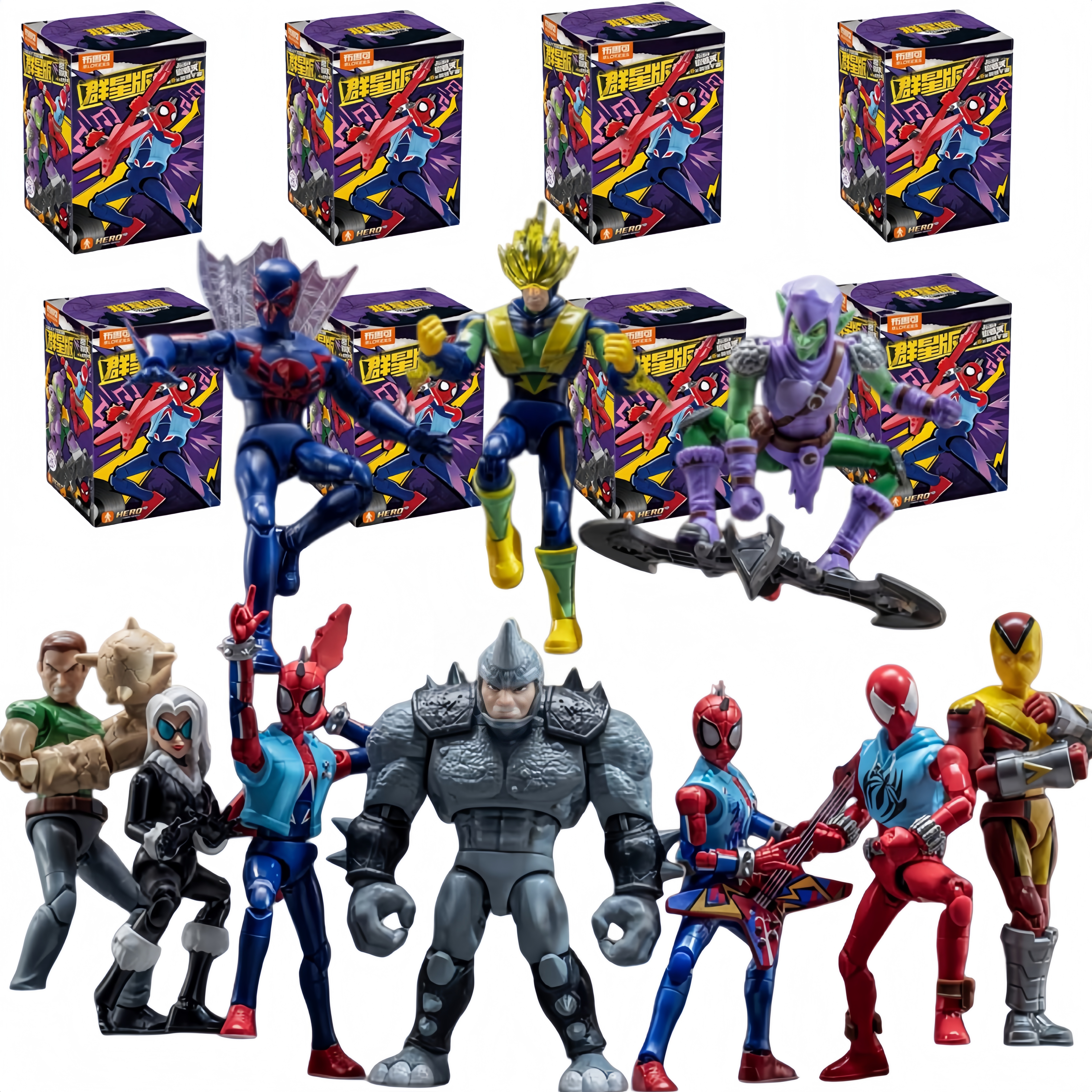 Model Kit Diorama - Blokees Heroes Galaxy Version 06 Spider-Verse