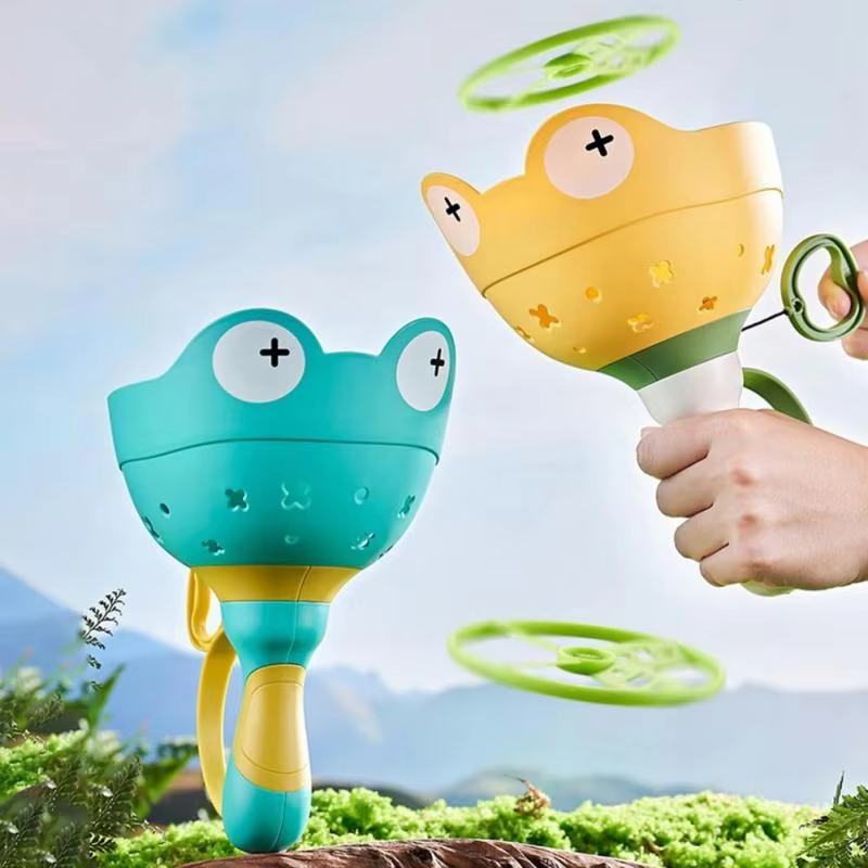 Model Kit Ufo - Kids Flying Saucer Disc Launcher Frog