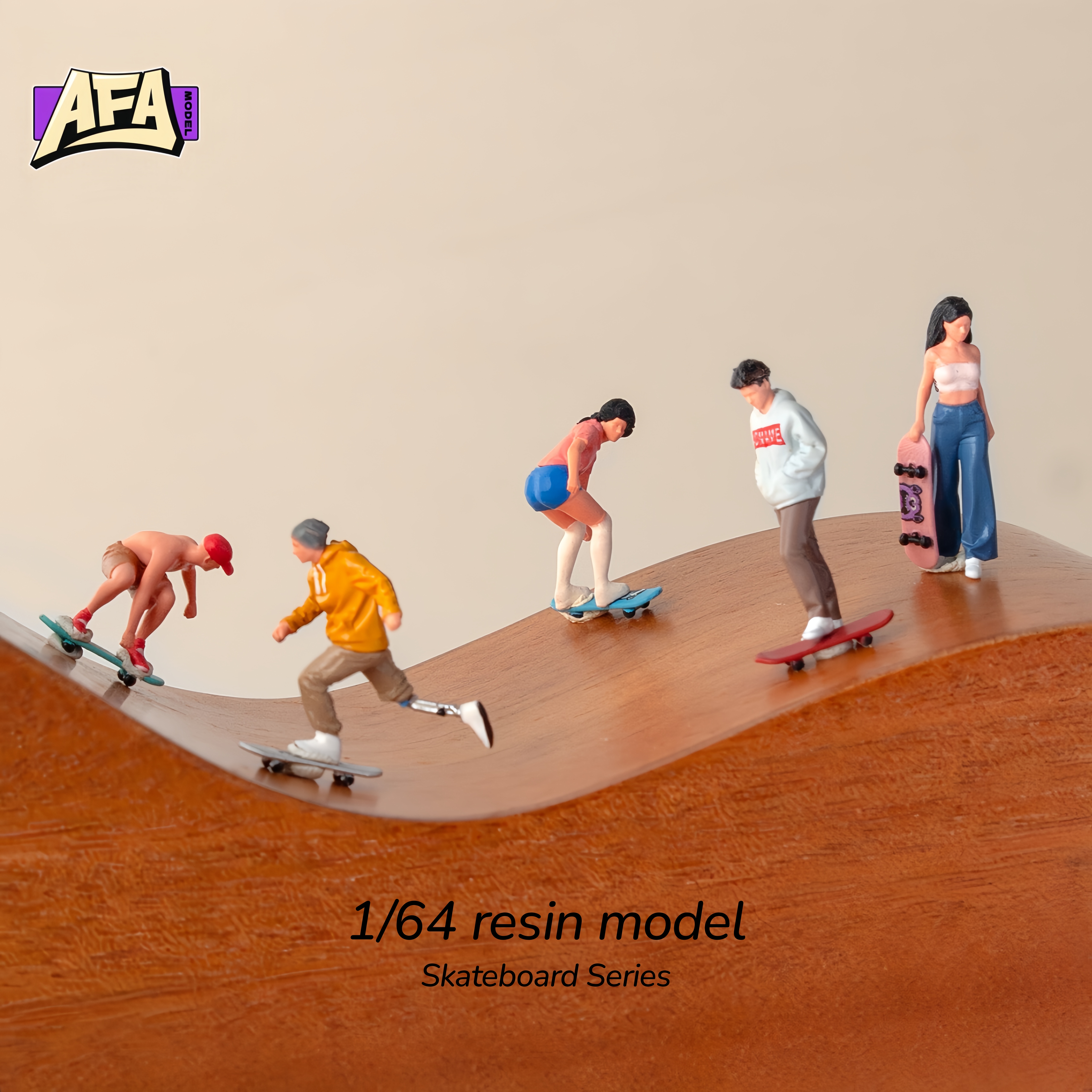 Model Kit Diorama - 1 64 resin diorama skate Miniature