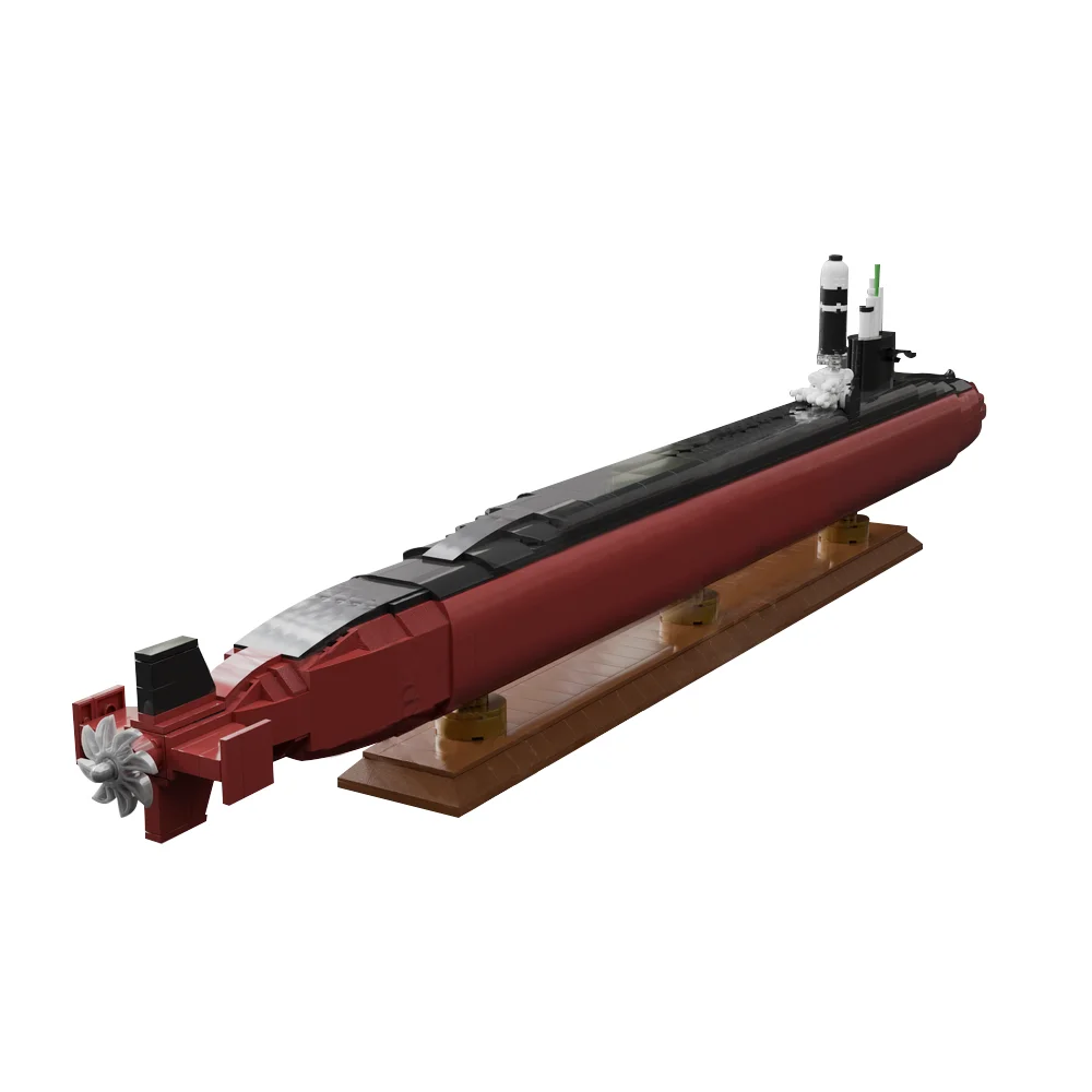 Model Kit Uss Iowa - Gobricks MOC Ohio Class Submarine Bricks