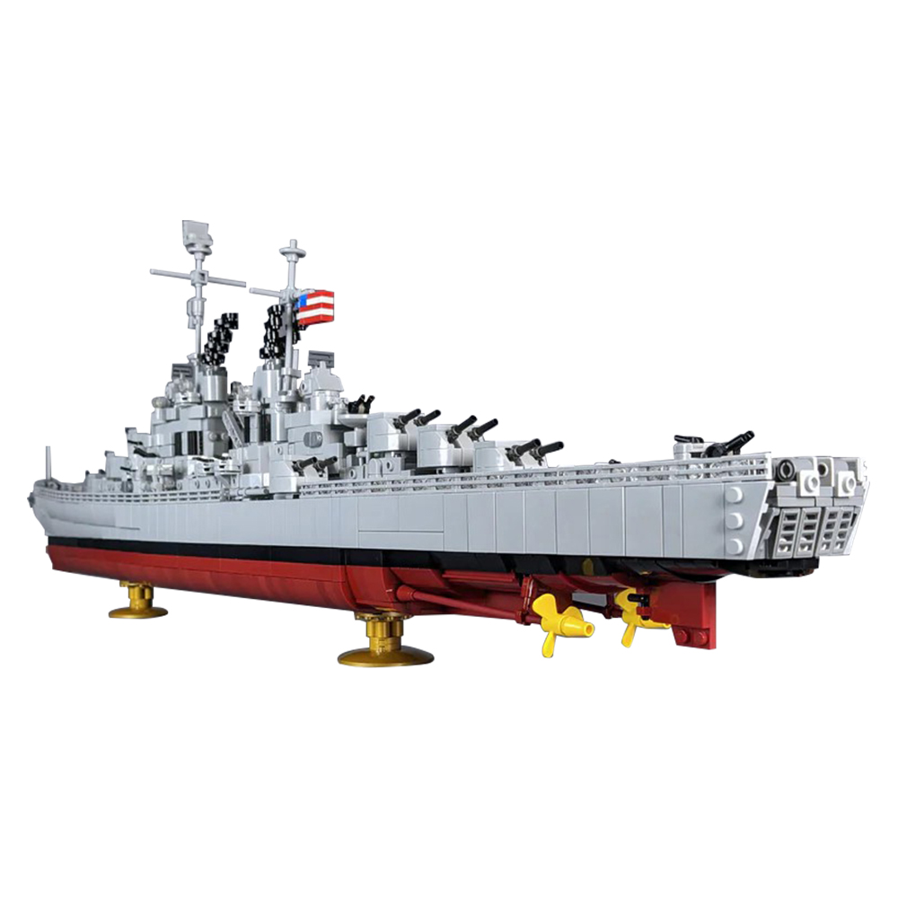 Model Kit Uss Iowa - Gobricks MOC Atlanta Class Cruiser Bricks