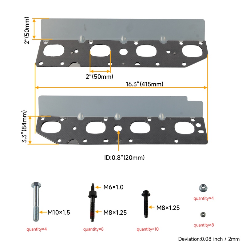 57073 Exhaust Manifold Hardwar - Model Kit V8 incelemesi ve fiyatı