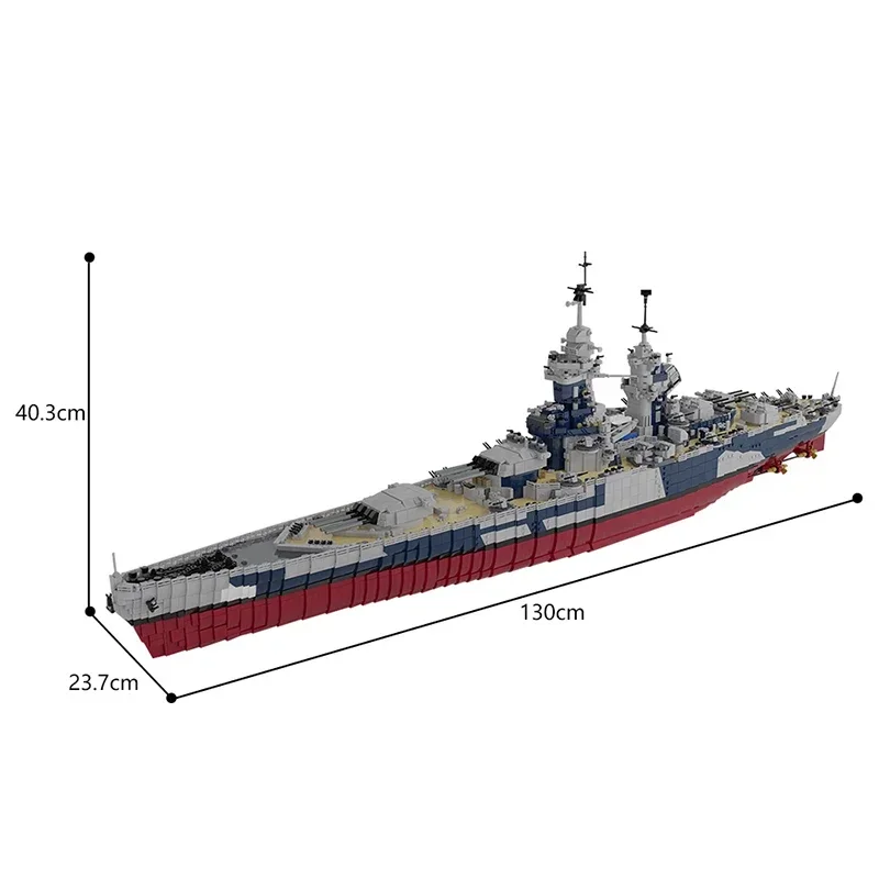 MOC French Richelieu Battleshi - Model Kit Uss Iowa incelemesi ve fiyatı