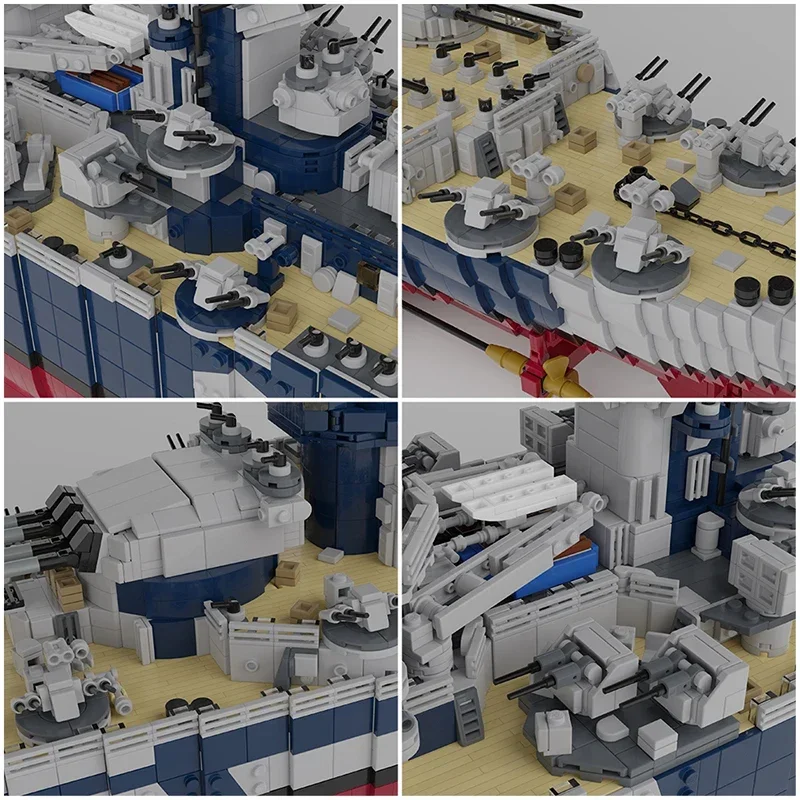 MOC French Richelieu Battleshi - Model Kit Uss Iowa incelemesi ve fiyatı