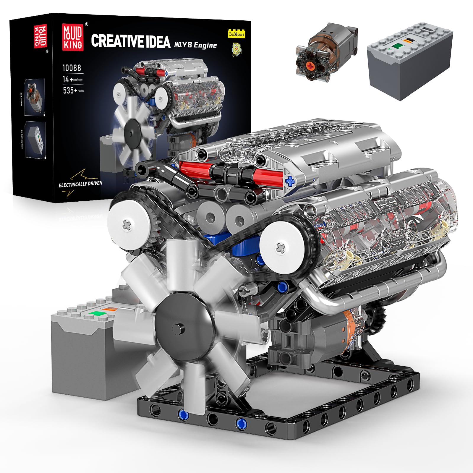 Mould King 10088 V8 Engine Bui - Model Kit V8 incelemesi ve fiyatı
