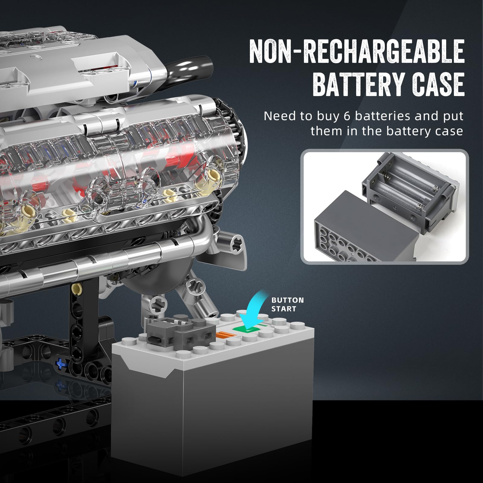 Mould King 10088 V8 Engine Bui - Model Kit V8 incelemesi ve fiyatı