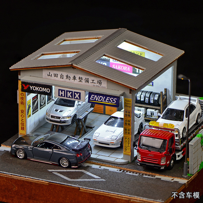 1:64 Scale DIY Auto Repair Sho - Model Kit Diorama incelemesi ve fiyatı