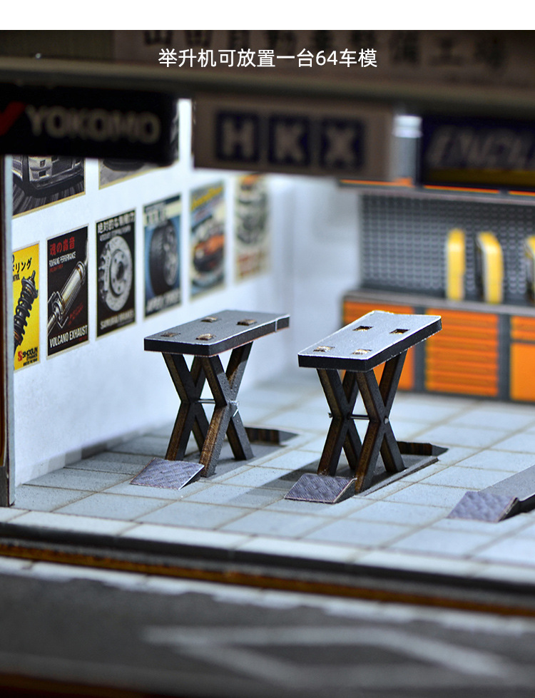 1:64 Scale DIY Auto Repair Sho - Model Kit Diorama incelemesi ve fiyatı