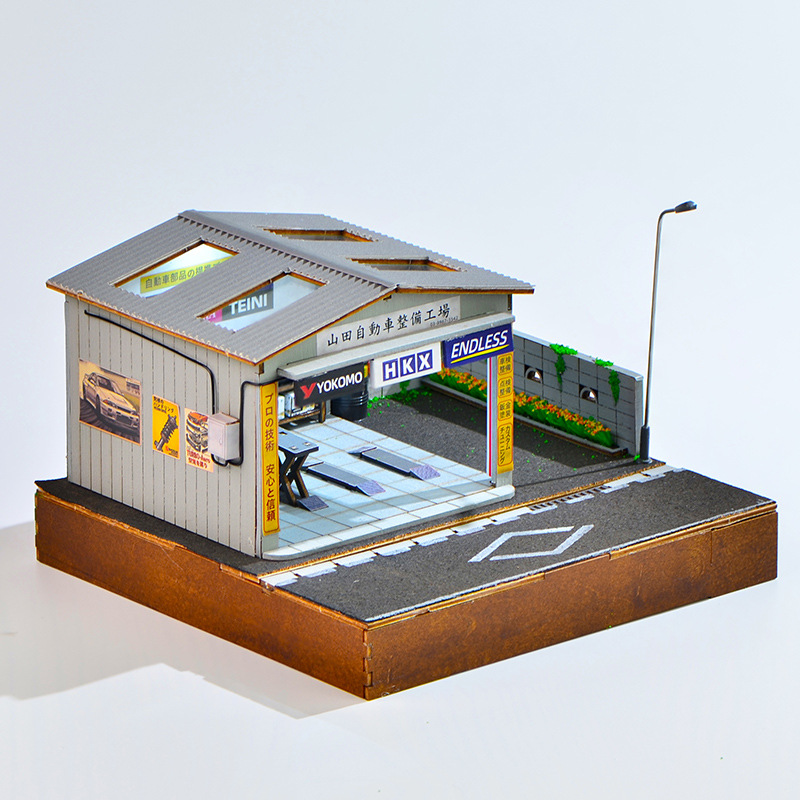 1:64 Scale DIY Auto Repair Sho - Model Kit Diorama incelemesi ve fiyatı