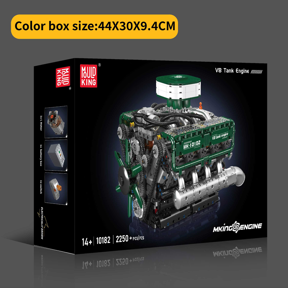 Mould King 10182 V8 Tank Engin - Model Kit V8 incelemesi ve fiyatı