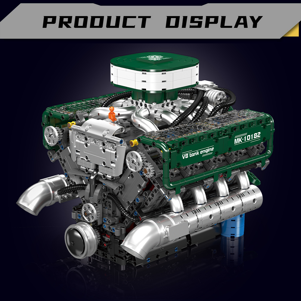 Mould King 10182 V8 Tank Engin - Model Kit V8 incelemesi ve fiyatı