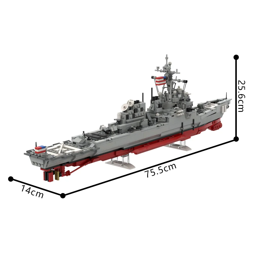 MOC Military Arleigh Burke - F - Model Kit Uss Iowa incelemesi ve fiyatı