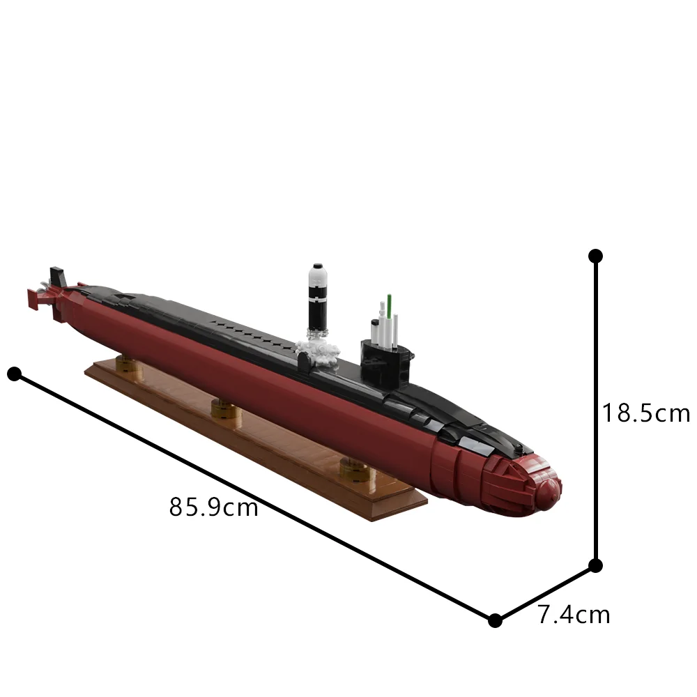 Gobricks MOC Ohio Class Submar - Model Kit Uss Iowa incelemesi ve fiyatı