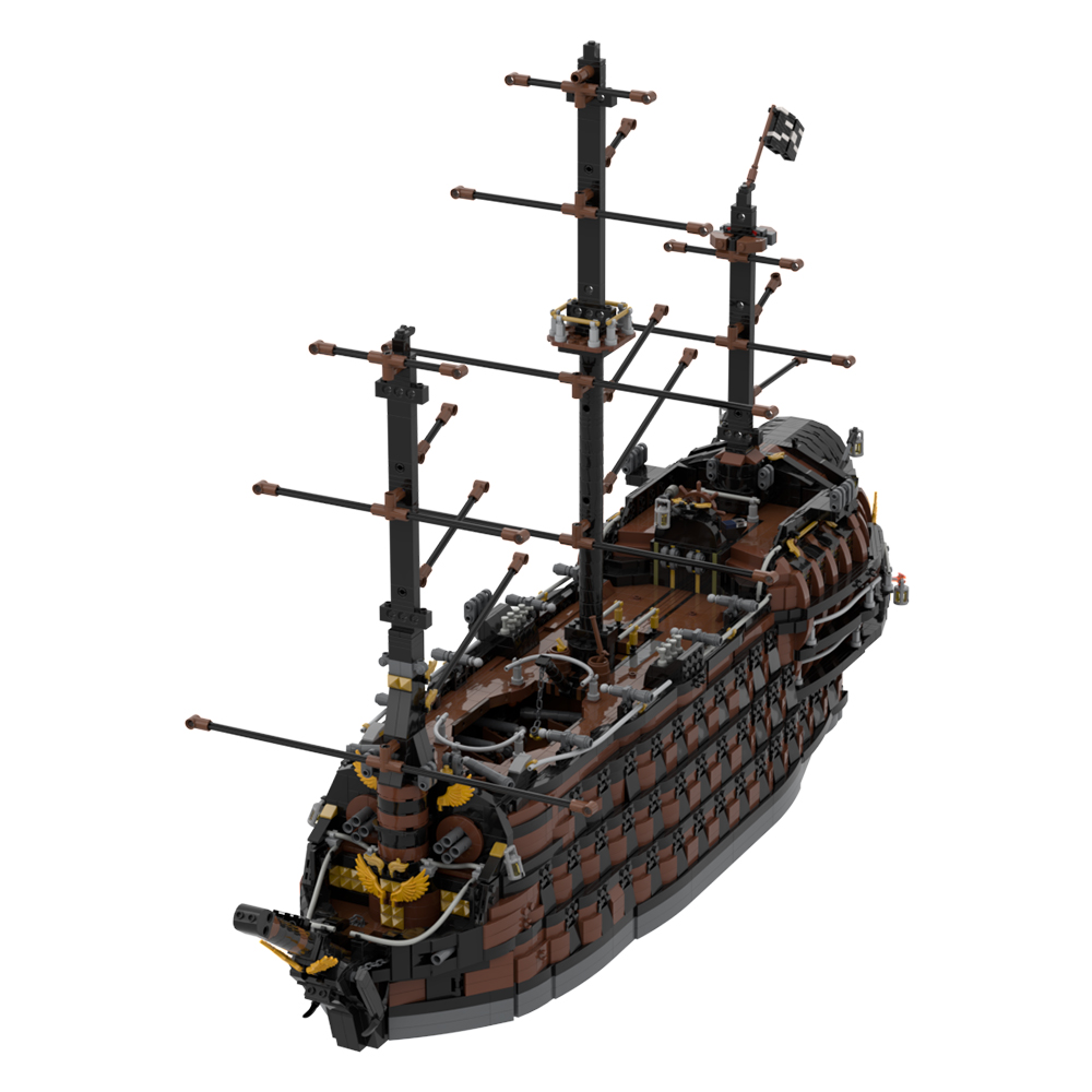 Gobricks Brown Pirate Ship Bri - Model Kit Uss Iowa incelemesi ve fiyatı