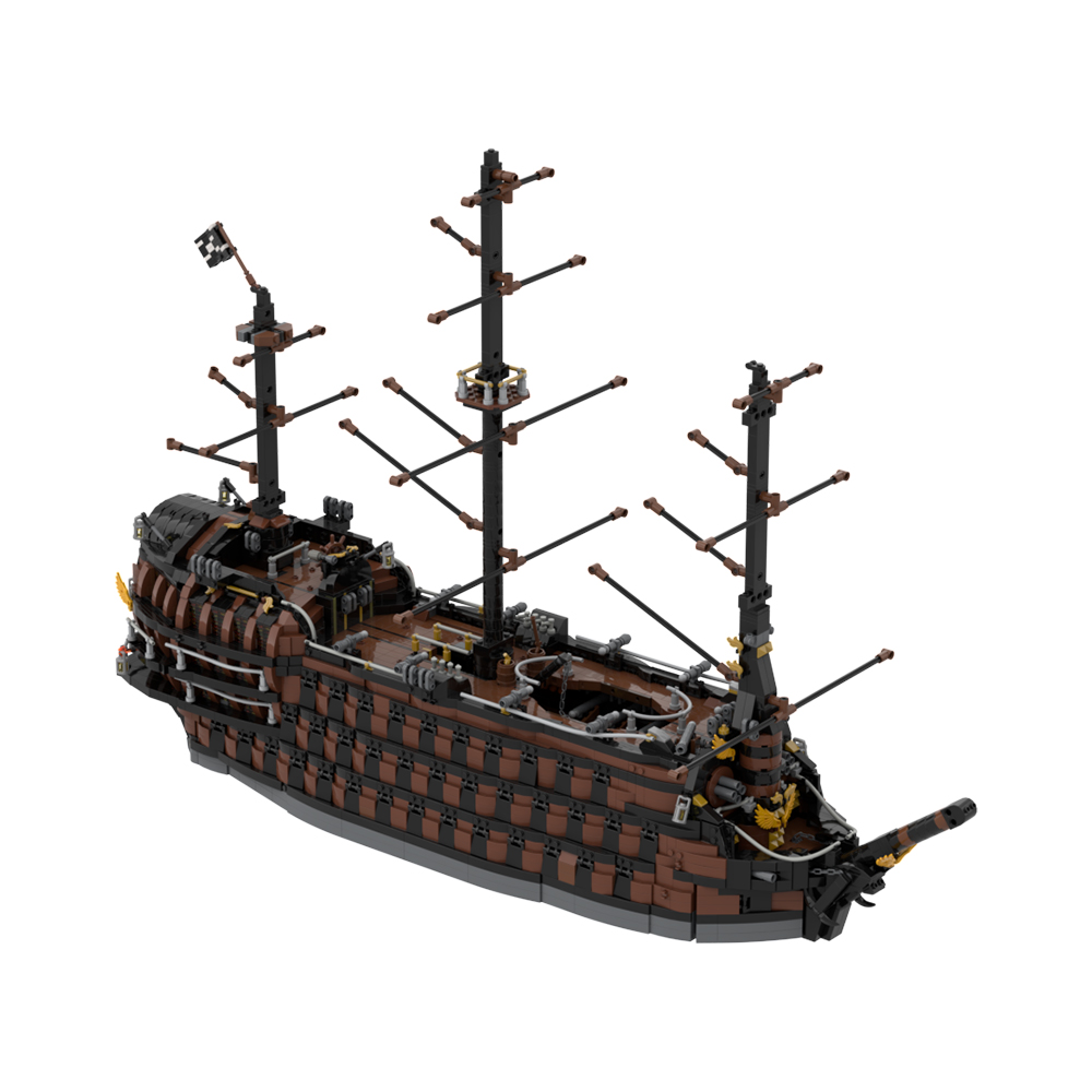 Gobricks Brown Pirate Ship Bri - Model Kit Uss Iowa incelemesi ve fiyatı