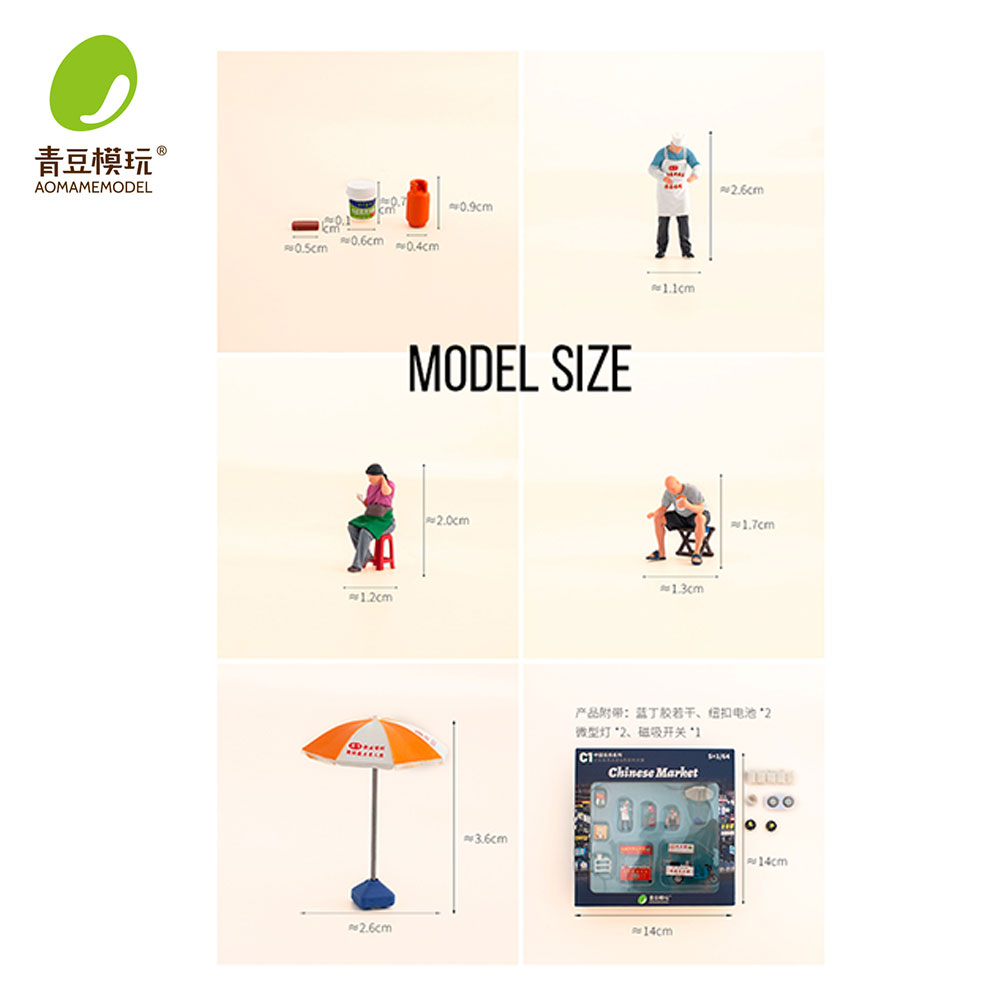 1/64 Night market s Model Kit- - Model Kit Diorama incelemesi ve fiyatı