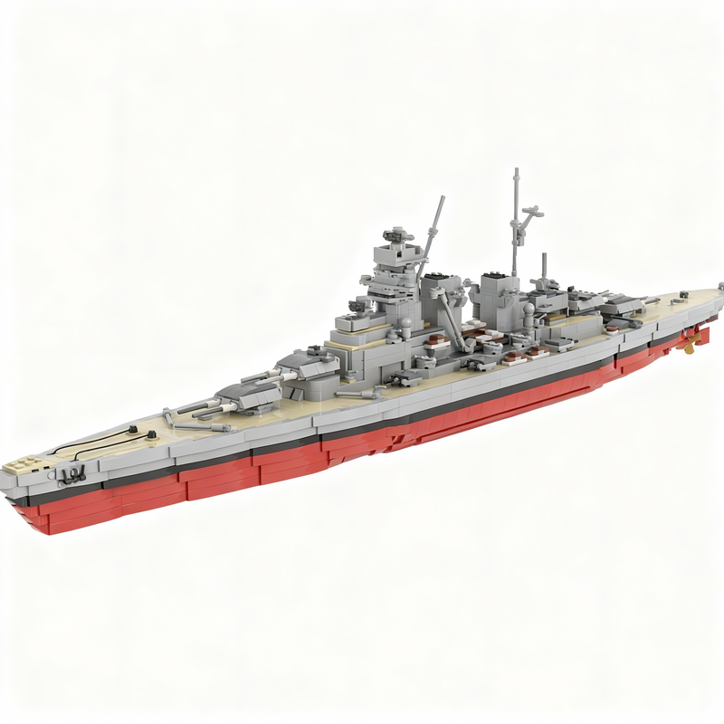 3333pcs MOC H Friedrich Der Gr - Model Kit Uss Iowa incelemesi ve fiyatı