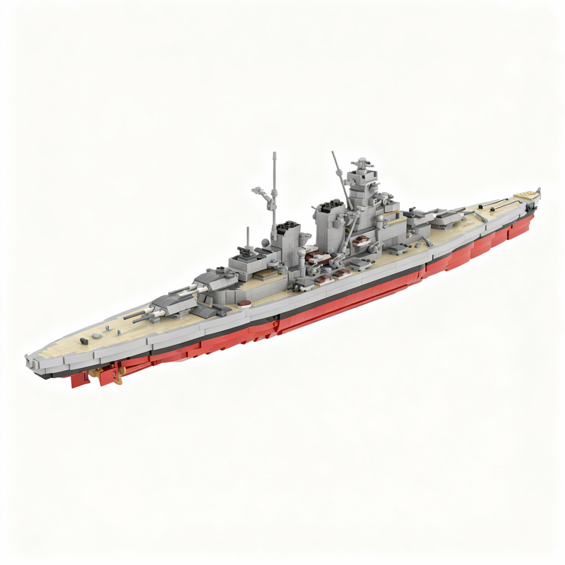 3333pcs MOC H Friedrich Der Gr - Model Kit Uss Iowa incelemesi ve fiyatı