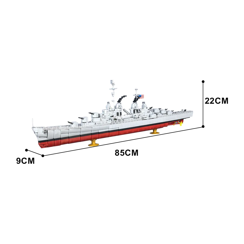 Gobricks MOC Atlanta Class Cru - Model Kit Uss Iowa incelemesi ve fiyatı
