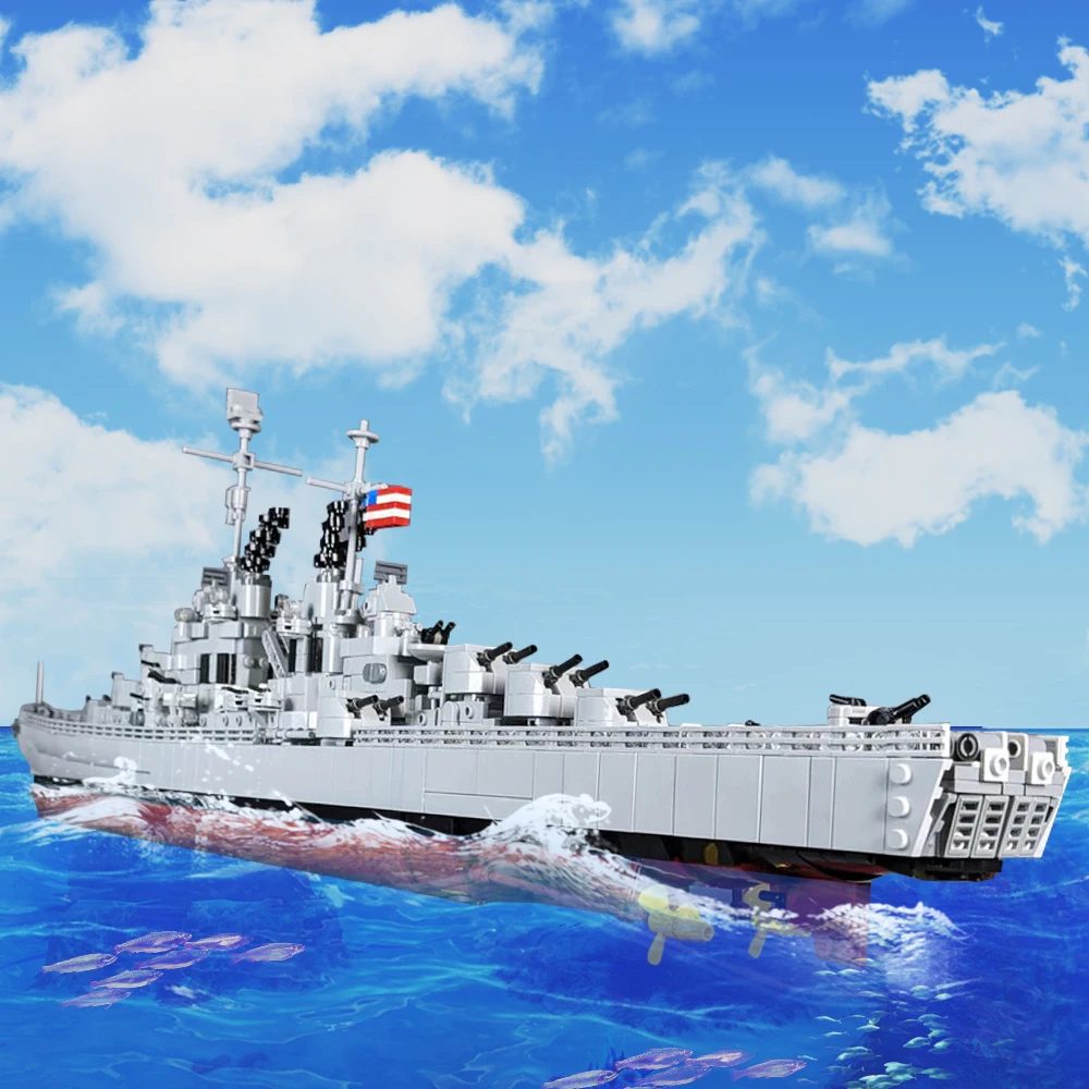 Gobricks MOC Atlanta Class Cru - Model Kit Uss Iowa incelemesi ve fiyatı