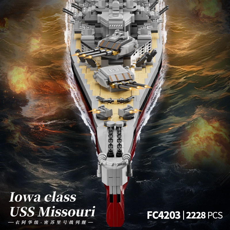 2228PCS USS Missouri Battleshi - Model Kit Uss Iowa incelemesi ve fiyatı
