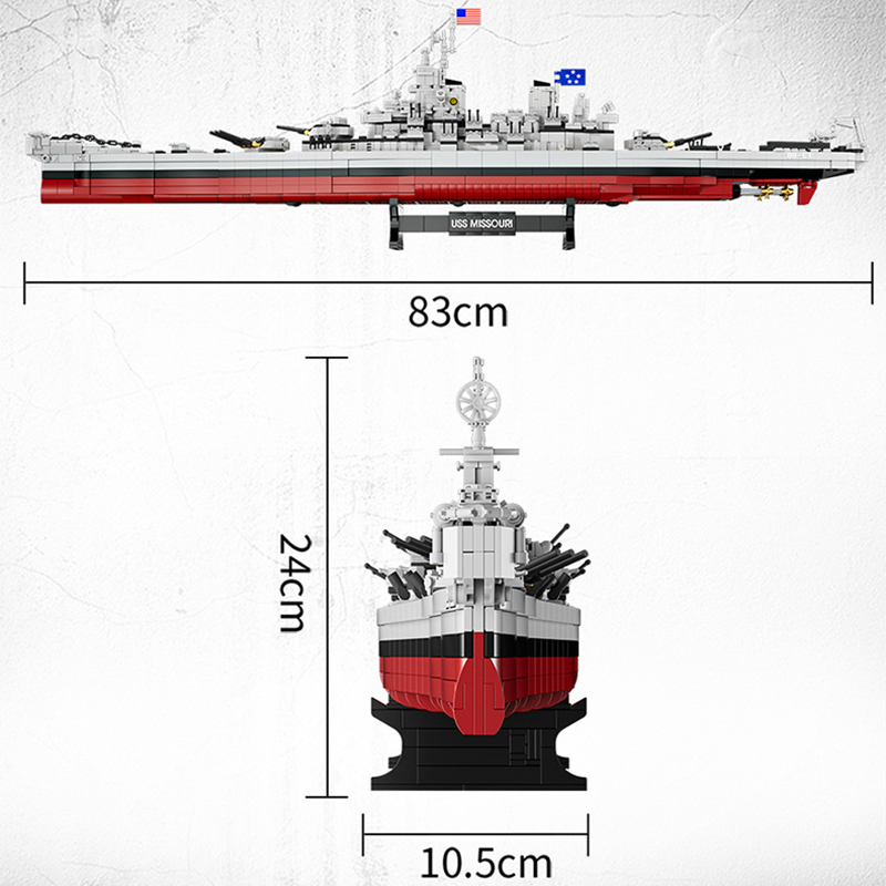 2228PCS USS Missouri Battleshi - Model Kit Uss Iowa incelemesi ve fiyatı