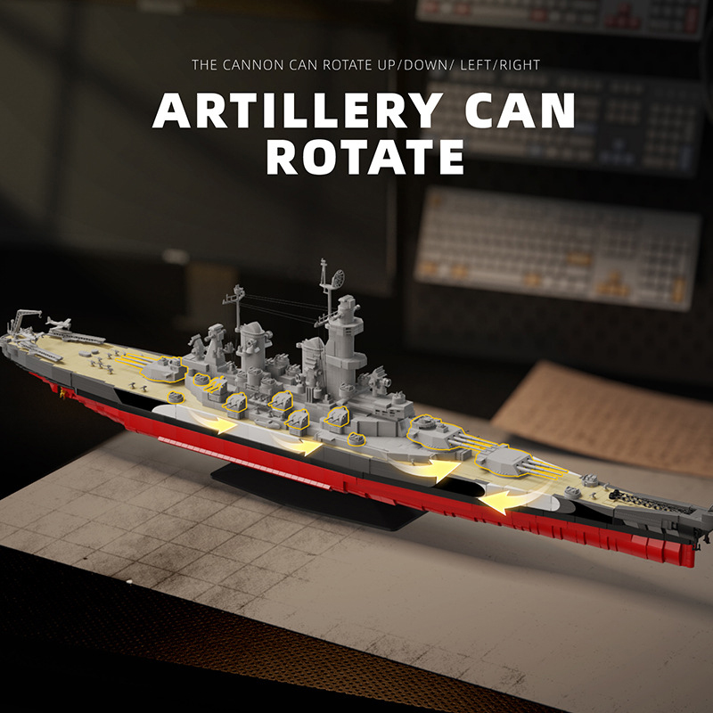 2568PCS USS Missouri Battleshi - Model Kit Uss Iowa incelemesi ve fiyatı