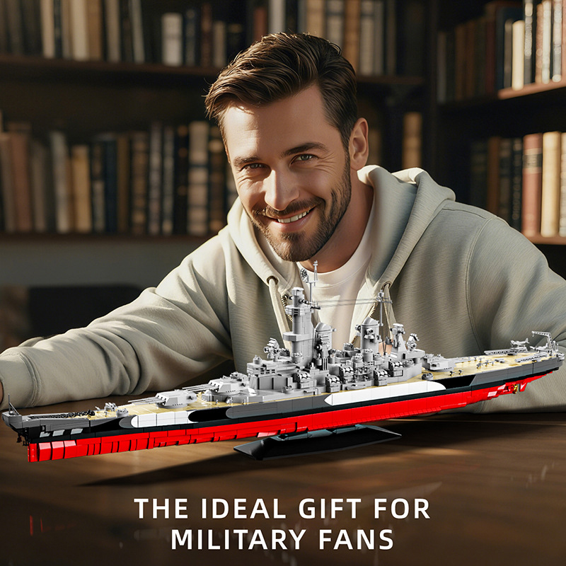 2568PCS USS Missouri Battleshi - Model Kit Uss Iowa incelemesi ve fiyatı